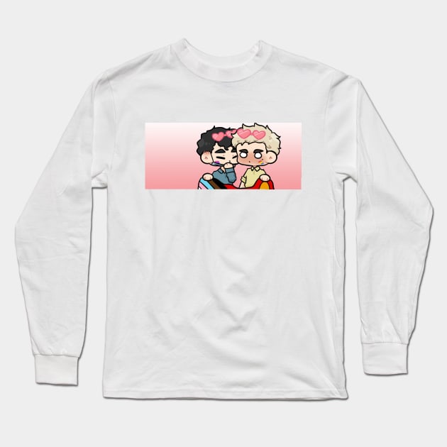 Sakusa Kiyoomi and Atsumu Miya - Pride Parade v2 Long Sleeve T-Shirt by _hiraku.art